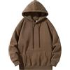 Generico Felpa Nera Uomo Pesante Felpa con Cappuccio Moda Hoodie Termica Leggera Felpe Sportiva Baggy Maglia Tops Casual Oversize Pullover Vintage Sweatshirt Classic Lavoro Hip Hop Abbigliamento