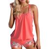 Generic 2026 Tankini Donna Costume da Bagno a Due Pezzi Push Up Set Bikini Stampato Dimagrante Moda Spiaggia Costumi da Bagno Eleganti Canottiera con Pantaloncini da Bagno Beachwear #I319P