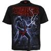 Spiral Baphomet Uomo T-Shirt Nero 100% Cotone Regular