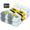Caterpillar 12 Paia Calzini Lavoro REAL WORK SOCKS - Punta Tallone Rinforzati - Cotone
