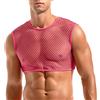 Amy Coulee Maglia da uomo a rete muscolare, Colore: rosa., S