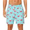HLVEXH Costume da Bagno Uomo con Slip Interno in Rete e Tre Tasche | Pantaloncini da spiaggia da uomo con fodera in rete per spiaggia e piscina con tessuto leggero, elastico in vita e pratiche