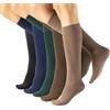 CALZITALY 5 Paia di Gambaletti Donna Colorati in Cotone Elasticizzato | Taglia Unica | Made in Italy