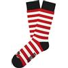 Jimmy Lion Calzini Wally Peek-A-Boo da uomo e da donna - Rosso e bianco Taglia 41-46. Edizione limitata di Where's Wally? x