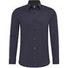 Rusty Neal Camicia da uomo Premium Slim Fit a maniche lunghe, elasticizzata, colore grigio, con collo a ventaglia, per il tempo libero, M