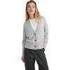 Style & Republic Cardigan da donna con scollo a V in cashmere di 100% cashmere - Il tuo accogliente cardigan premium a maniche lunghe in maglia per eleganti momenti autunnali e invernali, Grigio
