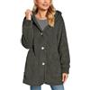 Cocila Teddy Coat Donna Black Friday Giubbotti in Pelle Donna Giacchetto Ecopelle Donna Felpa Invernale Donna con Cappuccio Cappotti Donna con Pelliccia Giacca Neve Donna Black Friday