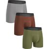 gagli® Boxer da Uomo, Pantaloni Traspiranti da Uomo, Boxer da Uomo in Cotone Modal, Pantaloni Morbidi da Uomo con Fascia Elastica in Vita, Boxer da Uomo Traspiranti in Confezione da 3 Pezzi