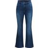 Hanna Nikole Jeans a vita alta Bell Bottom Stretch Bootcut da donna di grandi dimensioni, Blu scuro, 60 Plus