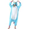 ULEEMARK Donna Pigiama Anime Cosplay Halloween Costume Attrezzatura Adulto Ummo Animale Onesie Unisex Unicorno Blu per Altezze da 140 a 187 cm