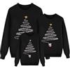 Generico Maglioni Natalizi Famiglia - Maglione Natalizio Famiglia Rosso Maglie Termica Manica Lunga Maglioni Natale Coppia Taglie Forti Felpa Natalizie Invernale Abbigliamento Natalizio Donna Uomo Bambino