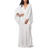 YouKD Abito lungo da donna stile caftano, bohémien, costume da bagno, copricostume da spiaggia, vestaglie, taglia unica, abbigliamento per la casa