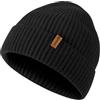 ACUSHLA Berretto invernale in 100% lana merino, unisex, lavorato a maglia, per il freddo, nero, XL/XXL
