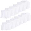 Liabel Boxer Uomo in Cotone Elasticizzati (Pacco da 6 e da 12 Paia), Traspiranti, Ipoallergenico Cuciture Rinforzate Underwear - Mutande Intimo Confortevole Certificato Oeko-Tex (12 Pezzi Bianco, XL)