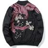 XYXIONGMAO Phoenix Ricamo A Mano Personalità Giapponese Hip Hop Streetwear Giacca A Vento Bomber Nero Giacca Tattica
