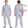 FERRUCCI COMFORT Tutone Pigiama Intero Anziano Invernale 9014/1, Zip Dorso, Ferrucci Comfort | Pigiama Sanitario per Anziani, Unisex, Felpato con Cerniera Posteriore, Manica Lunga, Caldo e Traspirante, Lavabile a 60°