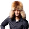 YEKEYI Cappello da cacciatore invernale russo per uomo e donna, cappello in pelliccia sintetica di coniglio con paraorecchie antivento, 02 Cachi, Taglia unica