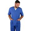 TCD Divisa Sanitaria Infermiere in 5 COLORI a scelta- Casacca e Pantalone | Medicale Unisex | OSS Ospedale Estetista Veterinario Dentista (U11 Royal, XXS)