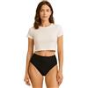 LADY·C Guainetta Slip Modellante Donna Pancia Piatta a Taglio Vivo Invisibile (IT, Testo, XS, Regular, Regular, Nero)