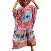YouKD Caftano lungo da donna, stile bohémien, cardigan da spiaggia, copricostume da bagno, vestaglia taglie forti, Taglia unica