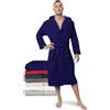 Twinzen - Accappatoio Uomo Spugna con Cappuccio - 100% Coton Épongee - S