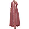 KBOPLEMQ Abbigliamento da preghiera per le donne Abaya Abito Dubai Abbigliamento Lungo Musulmano Copertura Completa Abito da Preghiera Manica Lunga Abito Islamico Jilbab Dubai Salah Kaftan Ramadan