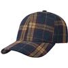 LIPODO Cappellino Classic New Check Donna/Uomo - Berretto Baseball Fibbia in Metallo, con Visiera Inverno Autunno/Inverno - Taglia Unica Blu