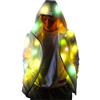 Generic Giacca con cappuccio casual giacca a maniche lunghe LED luminoso da uomo luminoso cappotto colorato abbigliamento donna cappotto da donna giacca lunga per donna