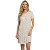SNELLY Camicia da Notte Estivo Donna Cotone,CL277 Lavanda