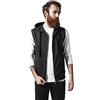 Urban Classics Sleeveless Terry Zip Hoodie Uomo Felpa Jogging Nero 100% Cotone Regular