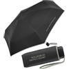 United Colors of Benetton Benetton Ombrello tascabile ultra mini piatto tinta unita, nero-iceberg verde, 88 cm