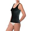 EMMEBIVI Confezione da 2 Pezzi Canottiera Donna Spalla Larga in Filo di Scozia Capo Realizzato in Costa 1 ad 1 in 100% Cotone Filo di Scozia. Disponibile nei Colori Bianco o Nero