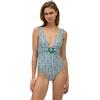 YSABEL MORA - Costume da bagno modellante con scollo a V, multicolore, 3B