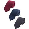WANYING Uomo 7cm 2,75 Cravatta Ristretto Lavorata a Maglia Skinny Stretta Sottile Cravatta a Maglia Stile Retrò Vintage Sporty Casual Business Da lavoro Basic per Gentlemen