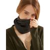 Prettystern scaldacollo tubolare sciarpa ad anello donna di 100% Cachemire Lana sciarpa tubolare collo di Cashmere grigio scuro antracite