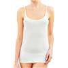 Generico 3-6 Pezzi Canotta Intima Liscia 100% Cotone Mercerizzato Spalla Stretta, Canottiera Intima Donna in Cotone Leggero, Top Donna Spalla Stretta Liscia 24-14