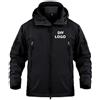 Honghuang Personalizzati più Tasche Pile Caldo Soft Shell Giacche per Uomini Personalizzazione Fai da Te Logo Outdoor Cappotto Black,L