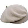Melegari Berretto Basco Donna | 100% Cotone | Sofia Beret | Primavera Estate (IT, Numero, 55, 59, Taupe)