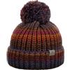 LIERYS Finja Berretto con Pompon Donna/Uomo - Made in Germany Beanie Lavorato a Maglia Invernale Risvolto, Risvolto Inverno Autunno/Inverno - Taglia Unica Marrone Scuro