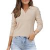 Arach&Cloz Polo da Donna Autunno Inverno in Morbido Misto Lana Maniche Lunghe
