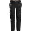 Snickers Workwear Snickers Pantaloni da lavoro elasticizzati a 4 vie slim fit con tasca fondina 6275 nero, Nero , W36 / L32