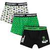 Get Trend - Minecraft 3 Pezzi Boxer Bambino e Ragazzo 7-14 Anni, Mutande Intimo, Elastico in Vita e Traspirante, Creeper Regalo Bambino (Multi, 11-12 Anni)