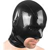 GREEFEI Cappuccio Maschera in Lattice Bocca Aperta Microporoso,Cappuccio per Feste a Tema Accessori con Cerniera Posteriore