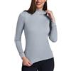 EGI Maglia Manica Lunga Lupetto Donna Pizzo Micro Wool Lana e Microfibra Invernale Made in Italy (IT, Testo, L, XL, Regular, Regular, Ghiaccio)