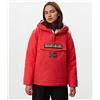 Napapijri Rainforest Winter Cappotto, 100% Poliammide, Tasca a marsupio, Rosso (High Risk Red RA3), XL Donna