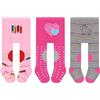 L&K-II Confezione da 3 collant per gattonare per bambini, con suola in ABS, antiscivolo, motivo animale, 2732, 2732B-3, 80 cm/86 cm