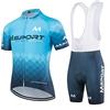 SIDE BIKE Abbigliamento Ciclismo Set Completo - Maglia + Salopette con Pantaloncini Imbottiti in Gel 5D - M04 M