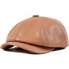ZMNKH Berretto Piatto Coppola in Pelle Cappello Newsboy Gatsby Ivy Unisex Berretto Baker Boy Berretto da Strillone