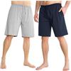 CityComfort Pantaloni Corti Uomo, Comodo Pantaloncini Estivi con Tasche - Pacco 2 (XL, Blu Navy/Grigio)