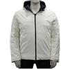 Generico Maxfort - Piumino Uomo Taglie Forti Double Face con Cappuccio | Modello Michigan (IT, Testo, 7XL, Regular, Regular, Ghiaccio/Blu)